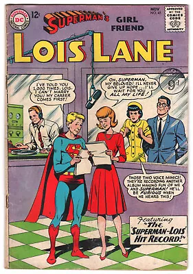 Buy GREAT DC SILVER AGE SUPERMAN'S GIRLFRIEND LOIS LANE 1963 COMIC US Ed #45. - VG+ • 55£