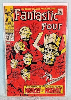 Buy Fantastic Four #75 (Marvel, 1968) Silver Surfer & Galactus - Jack Kirby Cover! • 22.49£