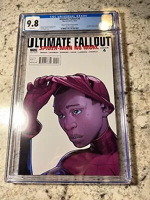Buy Ultimate Fallout #4 CGC 9.8 2nd Printing (Marvel Comics 2011) 1st Miles Morales • 128.68£