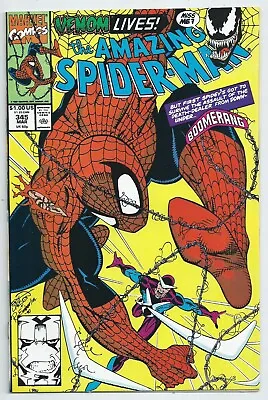 Buy 🕷amazing Spider-man #345*marvel 1991*2nd App. Of Cletus Kasady*carnage*venom*nm • 23.87£