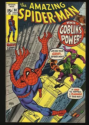 Buy Amazing Spider-Man #98 VF 8.0 Drug Issue! Green Goblin! No CCA! Marvel 1971 • 87.27£
