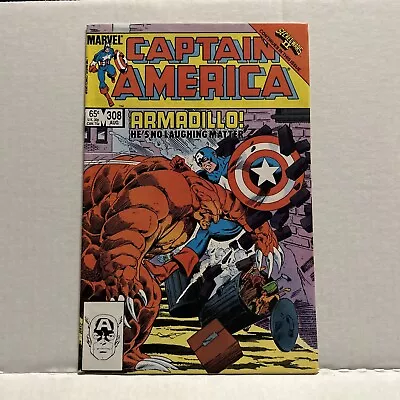 Buy Captain America #308 Comic Book 1985 1st App Armadillo Marvel Comics • 2.36£