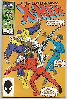 Buy Uncanny X-Men #215 : March 1987 : 1st App Stonewall : Marvel Comics • 9.95£