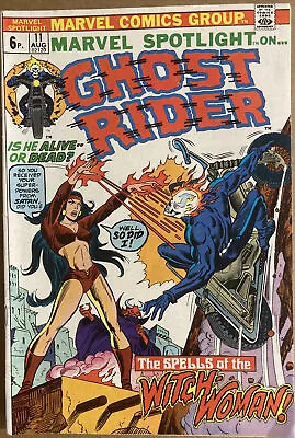 Buy Marvel Spotlight On Ghost Rider #11 August 1973 Witch Woman Appearance Pence • 19.99£