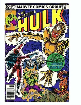 Buy Hulk 259, Mid Grade, Bronze 1981, Newsstand! Soviet Super-Soldiers, Ursa Major💪 • 7.71£