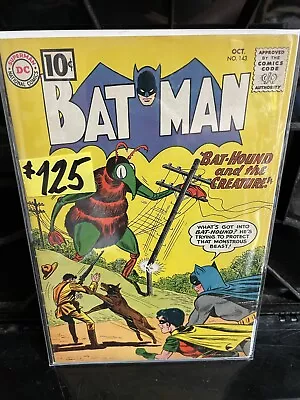 Buy Batman 143 Robin - Bat-hound - Last 10 Cent Issue (1961) • 111.02£