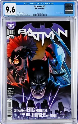 Buy Batman #105 CGC 9.6 (Feb 2021, DC) James Tynion Story, Harley Quinn, Clownhunter • 34.79£