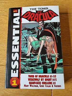 Buy Essential Tomb Of Dracula Vol 1 Graphic Novel New Marvel Comic 1st Blade Vampire • 29.99£