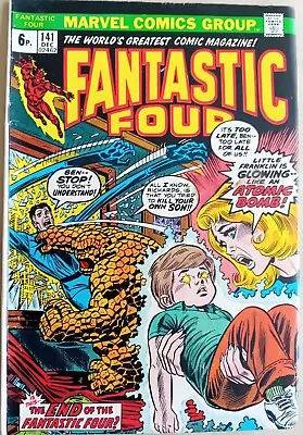 Buy Fantastic Four #141 - VG (4.0) - Marvel 1973 - Pence Copy - Annihilus App • 3.50£