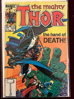 Buy The Mighty Thor #343 Key Death Of Fafnir~NEAR MINT NM ~ 1984 Marvel Comics • 3.99£