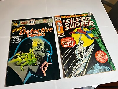 Buy Silver Surfer #14 1970 Silver Surfer Vs Spider-Man & Batman Detective Comics 457 • 63.95£