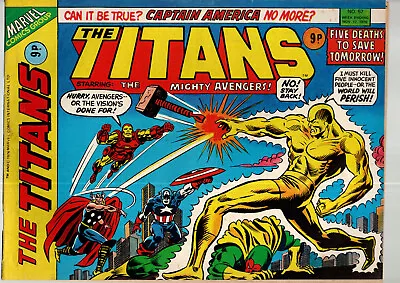 Buy The Titans 57 November 1976 Marvel Comics UK 9p • 0.99£