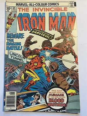 Buy INVINCIBLE IRON MAN #89 Marvel Comics UK Price 1976 VF • 4.95£