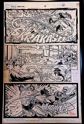 Buy Amazing Spider-Man #318 Pg. 18 By Todd McFarlane 11x17 FRAMED Original Art Print • 47.26£