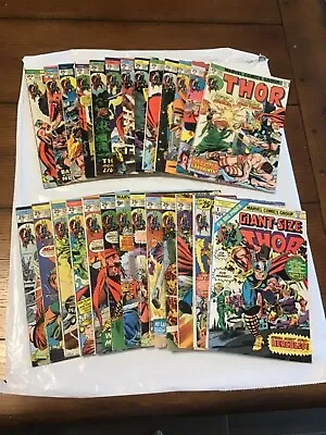 Buy Lot Of (26) Marvel Comics The Mighty Thor #221-223 & #226-247 & Giant Size #1 • 110.36£