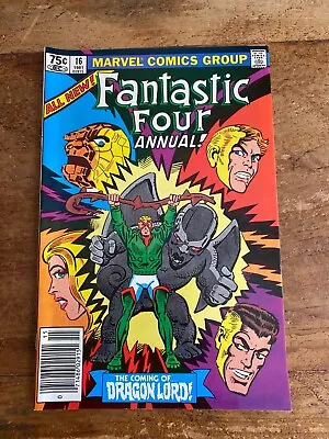 Buy Fantastic Four Annual #16 Marvel Comics 1st App. Dragon Lord  1981 Bronze Age G • 8.03£