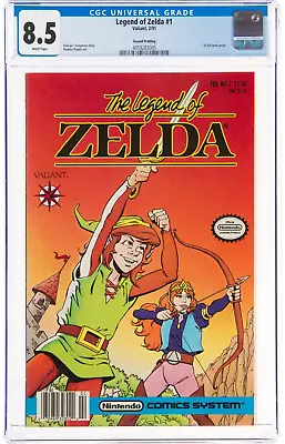 Buy The Legend Of Zelda #1 Second Printing (Valiant, 1991) CGC VF+ 8.5 White Pages • 269.99£