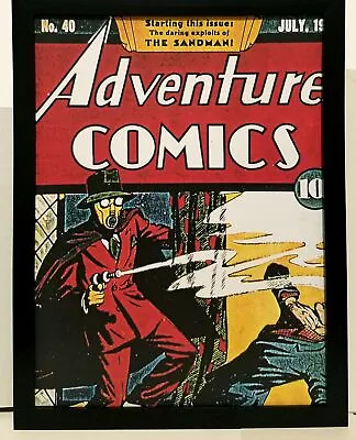 Buy Adventure Comics #40 Sandman 9x12 FRAMED Vintage 1939 DC Art Print Poster • 28.73£