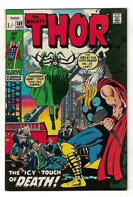 Buy Marvel Comics Thor Hela  Appearance 1971 Bronze Age 189 FN+ 6.5 /7.0 Avengers • 23.99£
