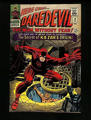 Buy Daredevil #13 FN+ 6.5 1st Appearance Vibranium! Ka-Zar! John Romita! Marvel 1966 • 63.25£