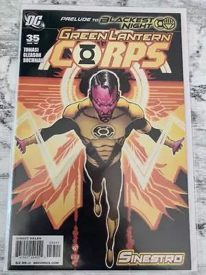 Buy Green Lantern Corps 35 Prelude To Blackest Night - Sinestro DC 2008 NM 1st Print • 4.99£