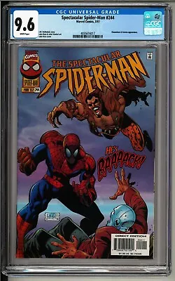 Buy Spectacular Spider-man #244 CGC 9.6 W! 1st Alexei Kravinoff! Kraven The Hunter! • 109.63£