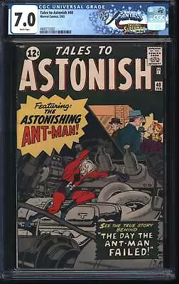 Buy Marvel Tales To Astonish 40 1/63 FANTAST CGC 7.0 White Pages • 260.90£