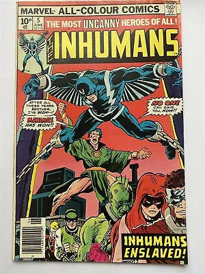 Buy THE INHUMANS #5 Marvel Comics UK Price 1976 VF • 4.99£