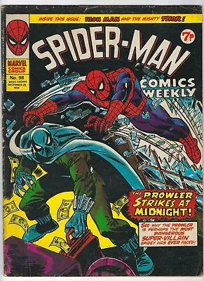 Buy SPIDER-MAN COMICS WEEKLY # 98 - 28 Dec 1974 - GD/VG 4.0 - Prowler Thor Iron Man • 3.95£