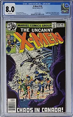 Buy Uncanny X-Men #120 CGC 8.0 1979 1st App Of Alpha Flight Cameo Byrne Claremont • 80.37£