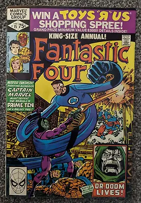 Buy Fantastic Four King Size Annual 15. Marvel 1980.  Captain Marvel, Doctor Doom. • 3.98£