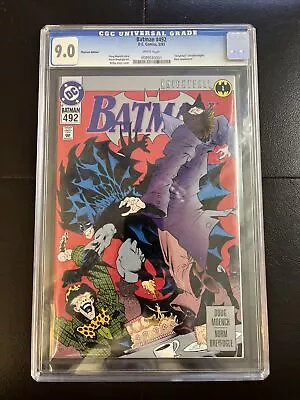 Buy Batman #492 First Issue Of Knightfall” First Appearance Of Bane! CGC 9.0 • 67.19£