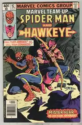Buy Marvel Team-Up #92 April 1980 NM Hawkeye • 5.59£