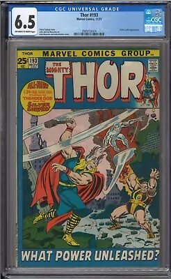 Buy Thor #193 - CGC 6.5 - Silver Surfer Appearance • 72.98£