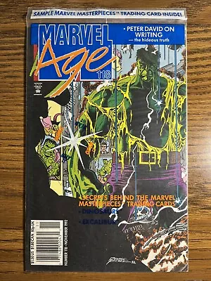 Buy Marvel Age 118 Nm/nm+ Factory Sealed Newsstand With Incredible Hulk Card 1992 • 17.74£
