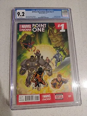 Buy All New Marvel Now Point One #1 2014 CGC 9.2 White Pages 1st Printing 1st Kamala • 79.91£
