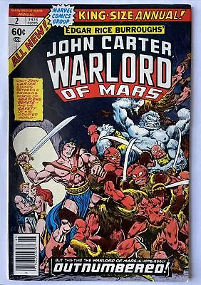 Buy John Carter Warlord Of Mars Annual #2 • Ernie Chan Cover! (Marvel 1978) Bronze • 3.99£