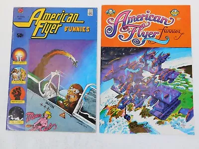Buy American Flyer Funnies 1 & 2 Full Set Underground Comics - 1st Print Comix • 14.44£