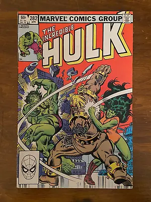 Buy INCREDIBLE HULK #282 (Marvel, 1962) F- She-Hulk • 27.59£