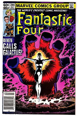 Buy Fantastic Four #244 July 1982 VF 8.0 1st Frankie Ray/Nova Newsstand Marvel • 42.38£