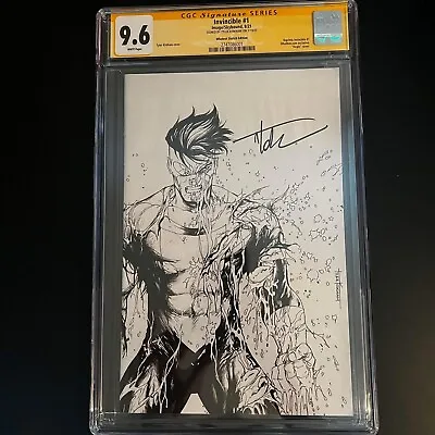 Buy Invincible #1 CGC SS 9.6 Virgin Sketch Variant Signed By Tyler Kirkham • 316.24£