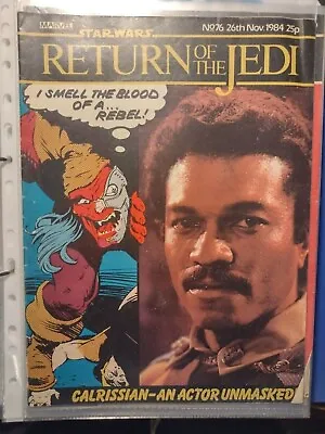 Buy Return Of The Jedi  76  Nov 26 1984 Star Wars Weekly UK Marvel Comic Book  • 3£
