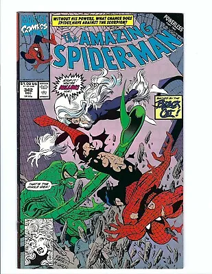 Buy Amazing Spider-Man 342, VF+ 8.5, Marvel 1990, Black Cat, Tiger Elec Insert • 8.27£