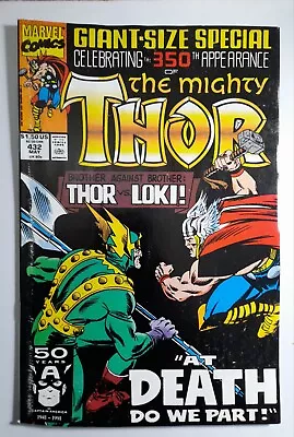 Buy 1991 Thor 432 F/VF.ERROR PRINTING.First App.Eric Masterson As Thor II.Marvel  • 25.64£