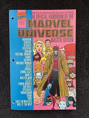 Buy The Official Handbook Of The Marvel Universe Master Edition Vol 3 No. 21 1992 • 7.11£