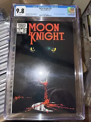 Buy Moon Knight #29 - Cgc 9.8 - Wp - Nm/mt  - Werewolf By Night - Bill Sienkiewicz • 263.80£