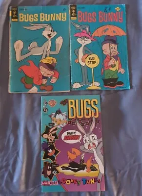 Buy Bugs Bunny Comic Lot Of 3 Gold Key 144 1972, 174 1976, DC Monthly 1 990 • 12.74£