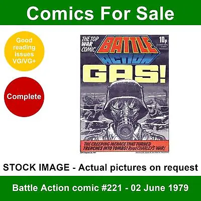 Buy Battle Action Comic #221 - 02 June 1979 - VG/VG+ - Gas Mask Cover • 2.99£