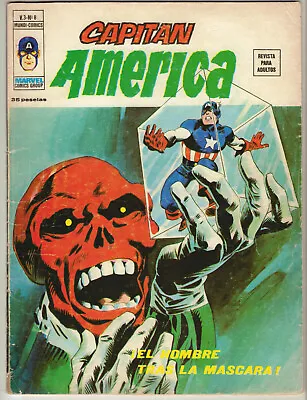 Buy CAPTAIN AMERICA #115 *SPANISH EDITION* Classic Red Skull Cover! MARVEL 1973 • 78.20£