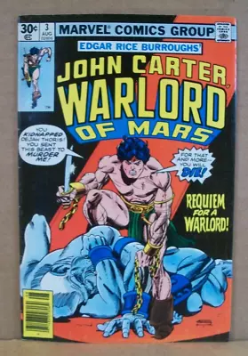 Buy John Carter Warlord Of Mars #3 (Marvel Comics, August 1977) FN • 4.77£